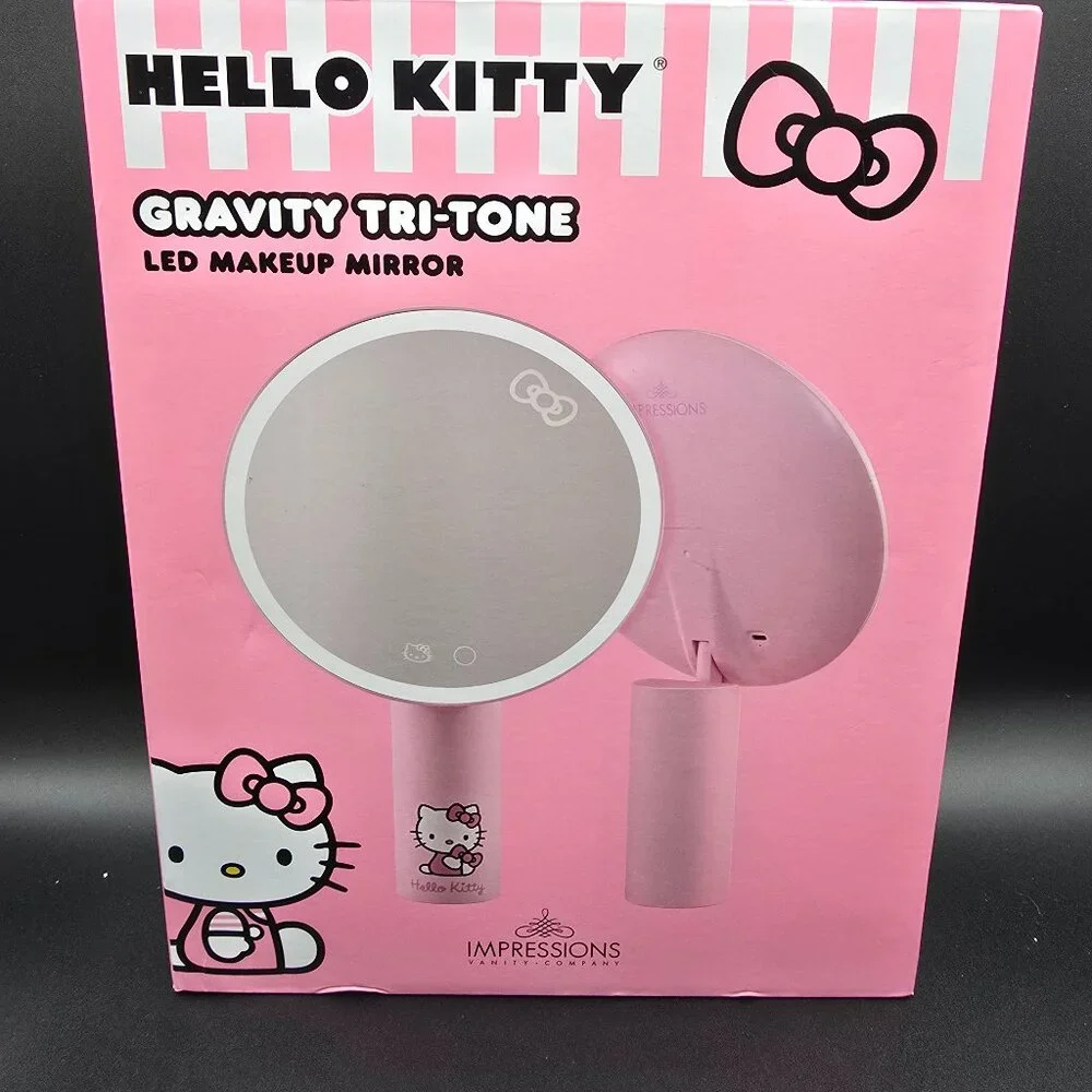 Hello Kitty Gravity Tri-Tone LED Makeup Mirror – NIB